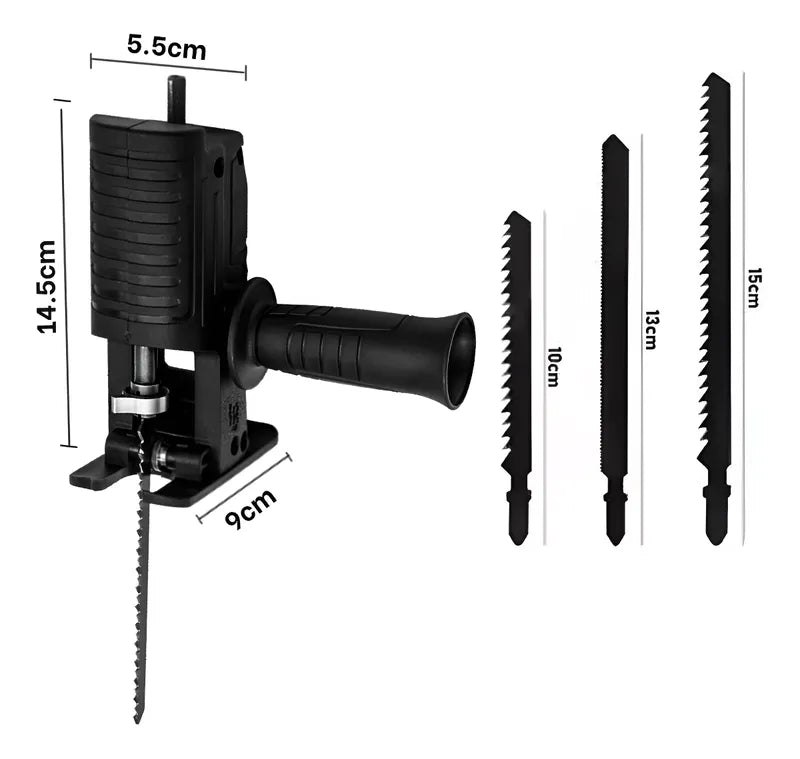 Adaptador Taladro Sierra Sable Reciproca Convertidor Cambio